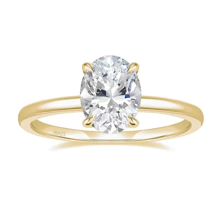 Oval Cut Diamond White...