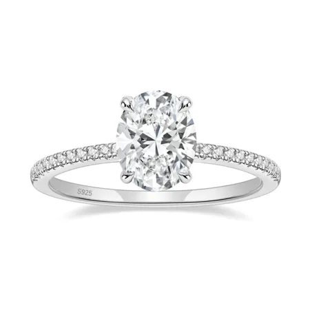 Oval Cut Diamond White...