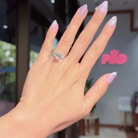 Oval Cut Diamond White 925...