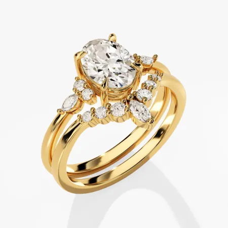 Oval Cut Diamond White...