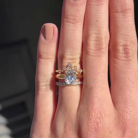 Radiant Cut Diamond White...