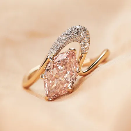 Marquise Cut Fancy Pink 925...