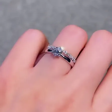 Round Cut Diamond White 925...