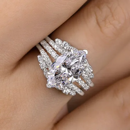 Marquise Cut Diamond White...