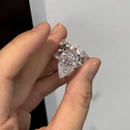 Pear Cut Diamond White...