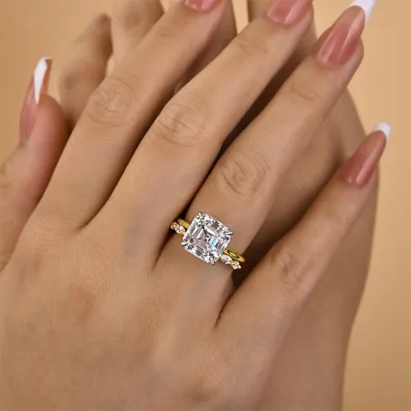 Asscher Cut Diamond White...