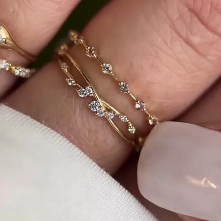 Round Cut Diamond White Sterling Silver Yellow Gold Bridal Sets