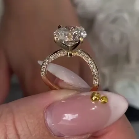 Round Cut Diamond White 925...