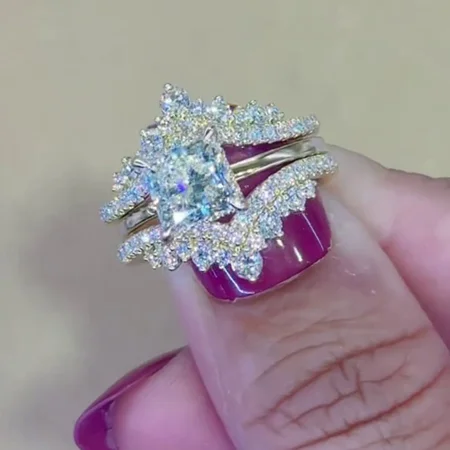 Princess Cut Diamond White...