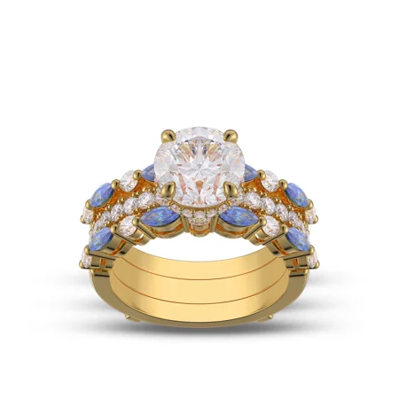 Round Cut Diamond White...