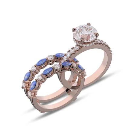 Round Cut Diamond White...