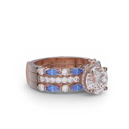 Round Cut Diamond White...