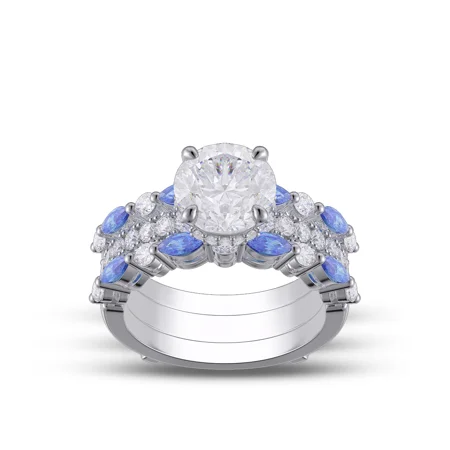 Round Cut Diamond White...