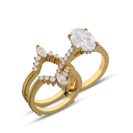 Oval Cut Diamond White...