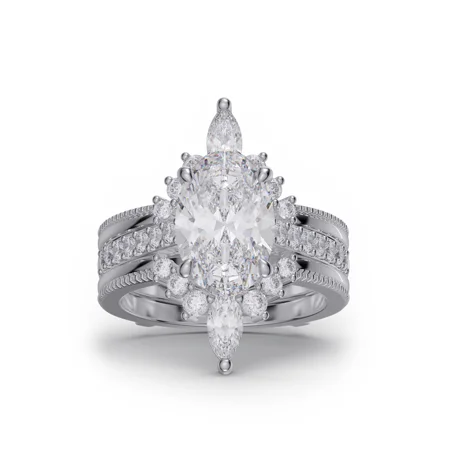 Oval Cut Diamond White...