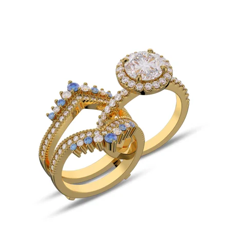 Round Cut Diamond White...