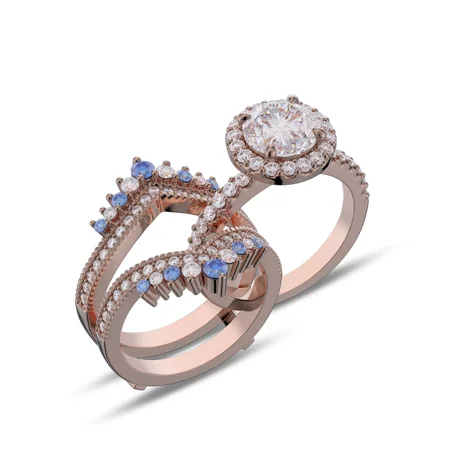 Round Cut Diamond White...