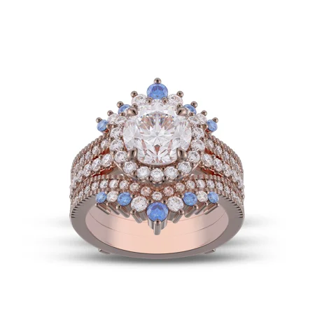 Round Cut Diamond White...