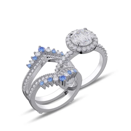 Round Cut Diamond White...