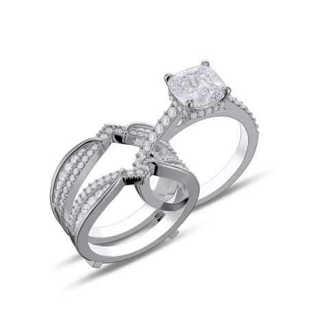 Cushion Cut Diamond White...