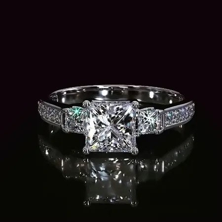 Diamond White Princess Cut...