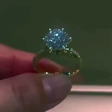 Sterling Silver Round Cut...