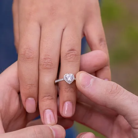 Heart Cut Diamond White...