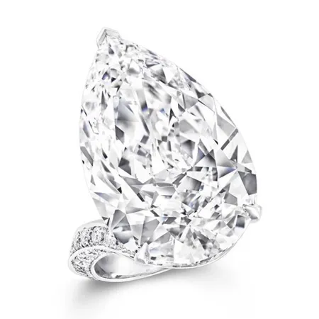 Diamond White Pear Cut...