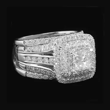 Princess Cut Diamond White...