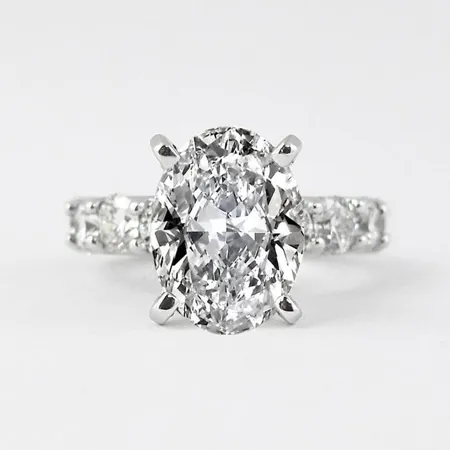 Sterling Silver Oval Cut...