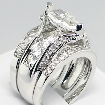 Marquise Cut Diamond White...
