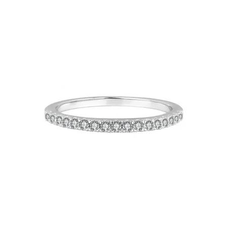 Round Cut Moissanite Diamond White 925 Sterling Silver Wedding Band
