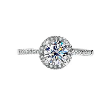 Round Cut Moissanite...