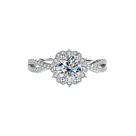 Round Cut Moissanite...