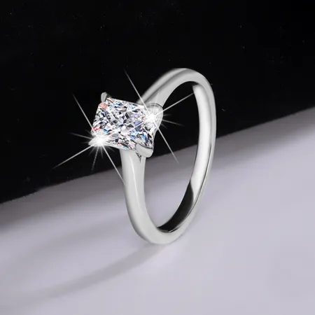 Radiant Cut Moissanite...