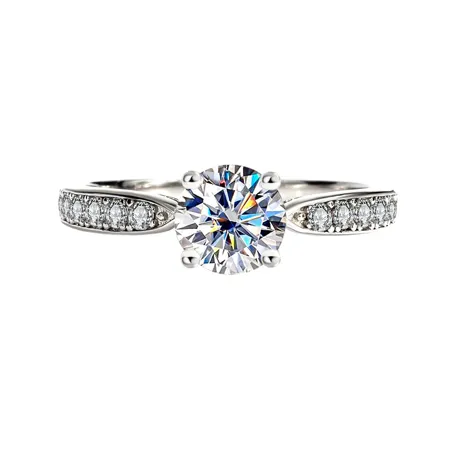 Round Cut Moissanite...