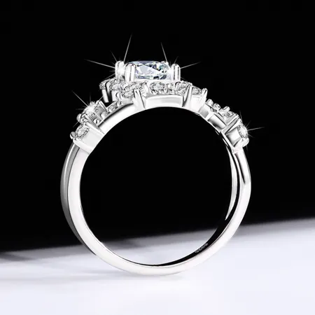 Round Cut Moissanite...