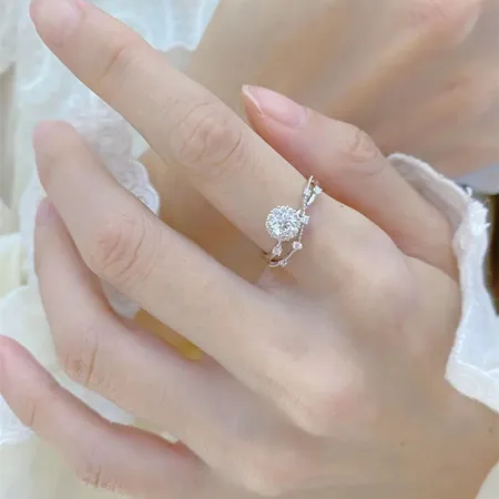 Round Cut Moissanite...