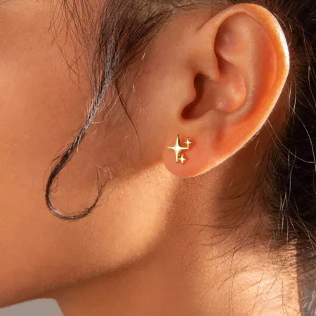 Yellow Gold 925 Sterling...