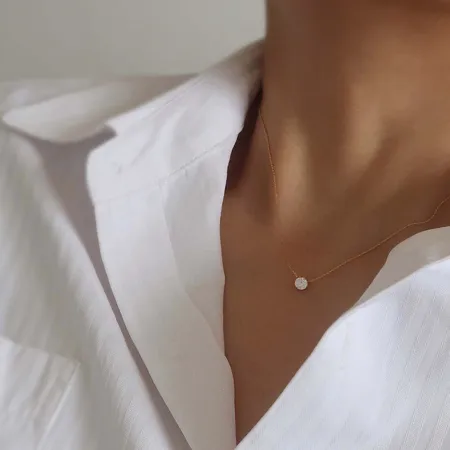 Round Diamond White...