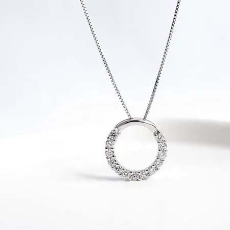 Round Diamond White 925...