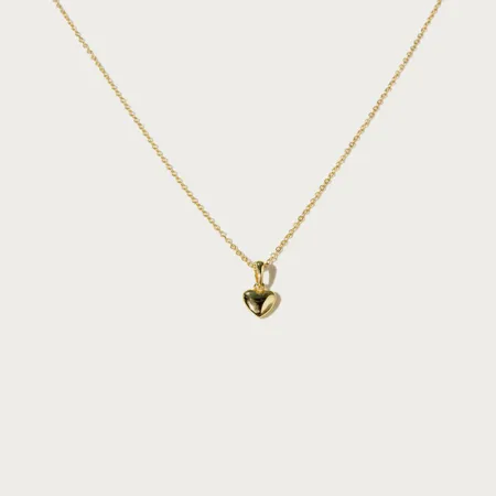 18K Gold Plated 925 Sterling Silver Heart Necklace