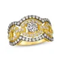Round Cut Sterling Silver Wide Halo Wedding Band Optional Stone/Metal Colors