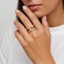Round Cut Chocolate Sterling Silver Intertwined Knot Wedding Band