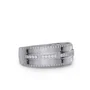 Round Cut Diamond White Sterling Silver Wedding Ring