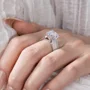 Princess Cut Diamond White 925 Sterling Silver Engagement Ring