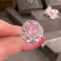 Radiant Cut Fancy Pink Art Deco Engagement Ring in 925 Sterling Silver
