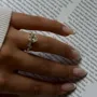 Oval Cut Diamond White Hidden Halo 925 Sterling Silver Yellow Gold Engagement Ring