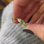 Round Cut Peridot Green 925 Sterling Silver Yellow Gold Classic Engagement Ring