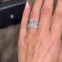 Oval Cut Diamond White Classic 925 Sterling Silver Ring Set